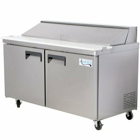 AVANTCO APT-60-HC 60in 2 Door Refrigerated Sandwich Prep Table 178APT60HC